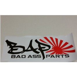 Badassparts Sticker Japan Logo - 33x13cm Svart eller Vit