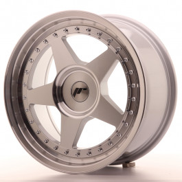 JR Wheels JR6 17x8 ET20-35 Silver Machined Face