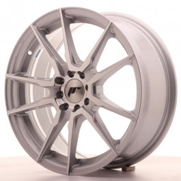 JR Wheels JR21 17x7 ET25 4x100/108 Silver Machined Face