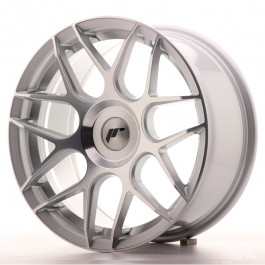 JR Wheels JR18 17x8 ET25-35 Silver Machined Face
