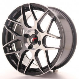 JR Wheels JR18 17x8 ET25-35 4 Machined Face Black