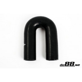 Silikonslang svart 180 grader 2,25'' (57mm) 