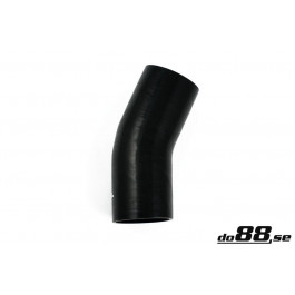 Silikonslang svart 25 grader 4'' (102mm) 