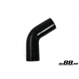 Silikonslang Svart 60 grader 3'' (76mm) 