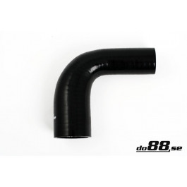 Silikonslang svart 90 grader 1,5 - 2'' (38 - 51mm) 