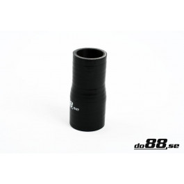 Silikonslang svart 1 - 1,375'' (25-35mm) 