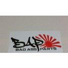 Badassparts Sticker Japan Logo - 24x10cm Svart Eller Vit