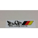 Badassparts Sticker German Logo - 15x4cm Svart Eller Vit