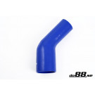 Silikonslang blå 45 grader 3 - 4'' (76 - 102mm) 