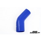 Silikonslang blå 45 grader 3 - 3,125'' (76 - 80mm) 
