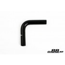 Silikonslang svart 90 grader 0,375'' (9.5mm) 
