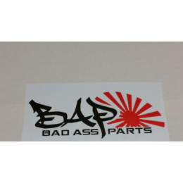 Badassparts Sticker Japan Logo - 24x10cm Svart Eller Vit