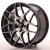 JR Wheels JR18 17x8 ET35 5 Machined Face Black