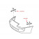 Toyota - Clips Front & Bakspoiler - Supra MK4 - 90467-05009